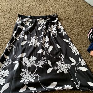 Black flower skirt